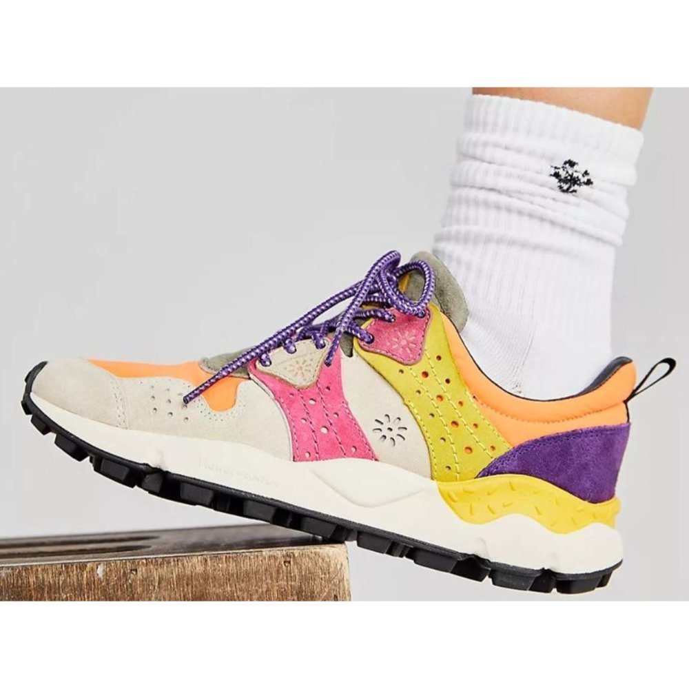 Flower Mountain Baylee Suede Sneakers Colorful Size EU 38 US 7 NEW